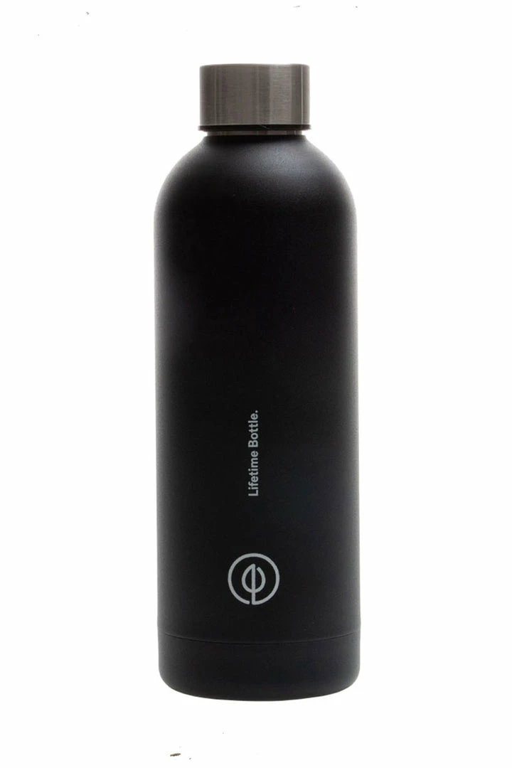 Good For Lifetime Black Charcoal Thermal Bottle Support Local Gifts