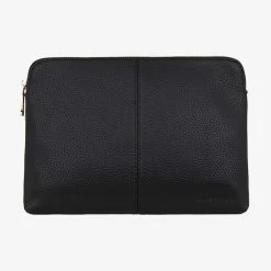 Elms+King Double Bowery Black Vegan Leather Wallet