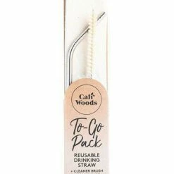 CaliWoods To Go Stainless Steel Straw Set Table & Kitchen