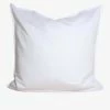 Home Lab 1000TC 100% Cotton Hotel Luxe Euro Pillowcase White Cushion, Throws & Linen