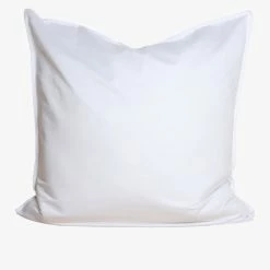 Home Lab 1000TC 100% Cotton Hotel Luxe Euro Pillowcase White Cushion, Throws & Linen