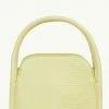 Brie Leon Evie Small Crossbody Yellow Lizard Bag With Top Handle Accessories