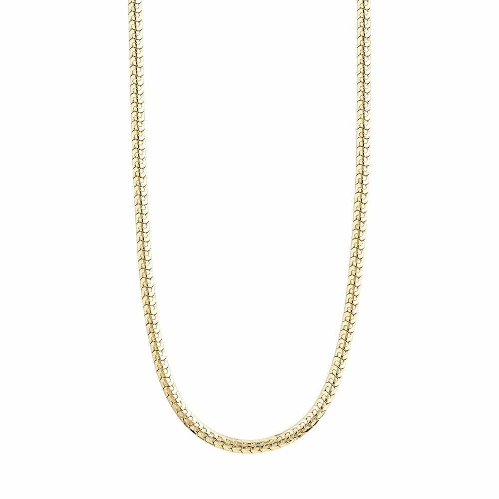 Pilgrim Talia Flat Snake Chain Gold Necklace