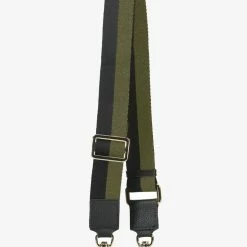 Saben Accessories Feature Black + Khaki Bag Strap