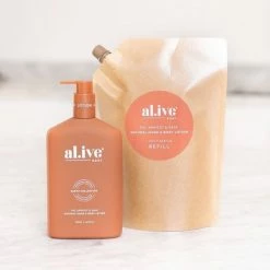 Alive Body Makeup & Skincare Fig Apricot & Sage Hand & Body Lotion 1 Litre Refill