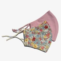 Personal Space Ditsy Floral + Pink Face Mask 2 Pack