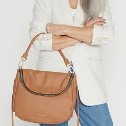 Saben Frankie Fold Over Clay Shoulder Bag Accessories