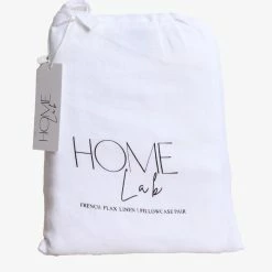 Home Lab Cushion, Throws & Linen 1000TC 100% Cotton Hotel Luxe Pillowcase Pair White