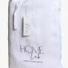 Home Lab 100% French Linen Sheet Set Queen White Cushion, Throws & Linen