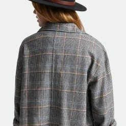 Brixton Messer Fedora Black Wool Felt Hat