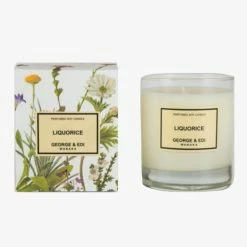 George & Edi Perfume Soy Candle Standard Liquorice 50 Hours 200g