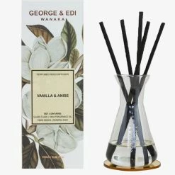 George & Edi Home Fragrance Reed Diffuser Set Vanilla And Anise