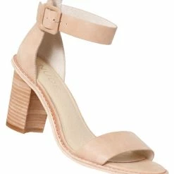 Grady Nude Leather Ankle Strap Heel Accessories