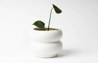 NED Collections Hazy White Medium Pot Support Local Gifts