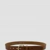 Loop Leather Accessories Brookline 32mm Tan Leather Belt With Brass Buckle