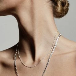 Pilgrim Accessories Intuition Double Chain Necklace Silver Plated