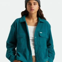 Brixton Alison Black Grey Beanie With Pompom