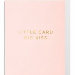 Oxted Baby & Child Little Card Big Kiss Pink Small Card