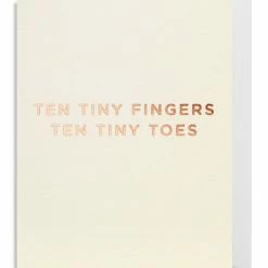 Oxted Ten Tiny Fingers Cream Small Card Baby & Child