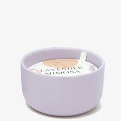 Paddy Wax Wabi Sabi Lavender + Mimosa Small Ceramic Candle 99g Gifts For Her