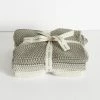 Bianca Lorenne Textured Lavette Taupe Wash Cloths Set Of 3 Support Local Gifts