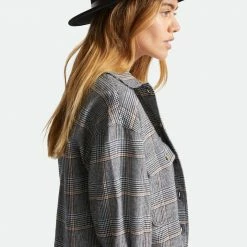 Brixton Messer Fedora Black Wool Felt Hat