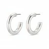 Pilgrim Accessories Maddie Pi Silver Chunky Hoop Earrings