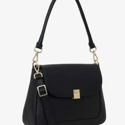 Saben Accessories Malloy Black Leather Shoulder Bag