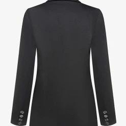 Ivy + Jack Mason Black Texture Boyfriend Blazer Fashion