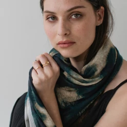 Sophie Mirage Teal Maxi 100% Recycled Polyester Scarf Accessories