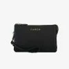 Saben Accessories Tilly Multi Pocket Black Bubble Leather Crossbody Clutch
