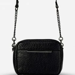 Status Anxiety Accessories Cult Crossbody With Chain Black Bubble Bag