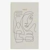 Papier HQ Abstract Face White Notebook Gifts For Her