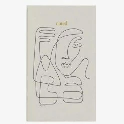 Papier HQ Abstract Face White Notebook Gifts For Her