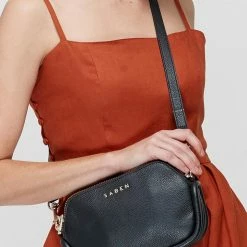 Saben Accessories Odile Black Rectangle Shoulder Bag