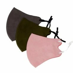 Queen Of The Foxes Blush Olive Grey Reuseable Face Mask Pack Of 3