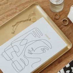 Papier HQ Abstract Face White Notebook Gifts For Her