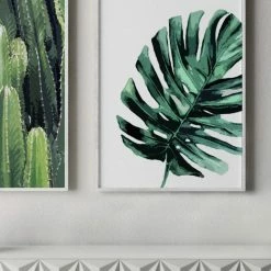 Papier HQ White Palm White Framed A2 Print