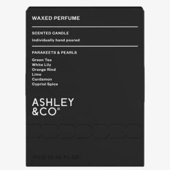 Ashley+Co Natural Waxed Parakeets + Pearls Perfume Candle Home & Beauty