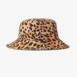 Brixton Petra Reversible Military Olive Leopard Bucket Hat Accessories