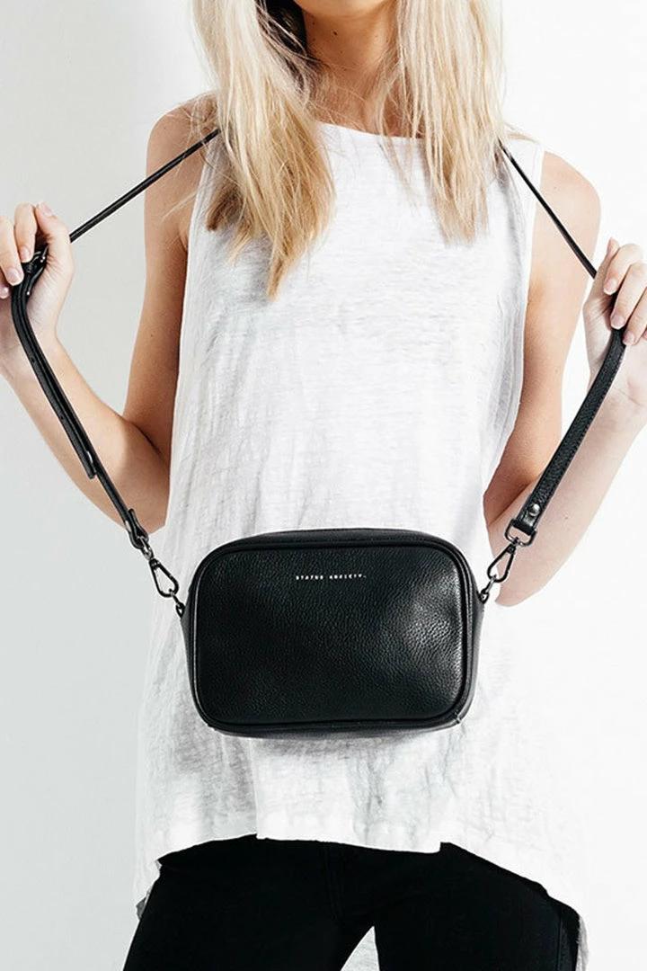 Status Anxiety Plunder Cross Body Black Bag