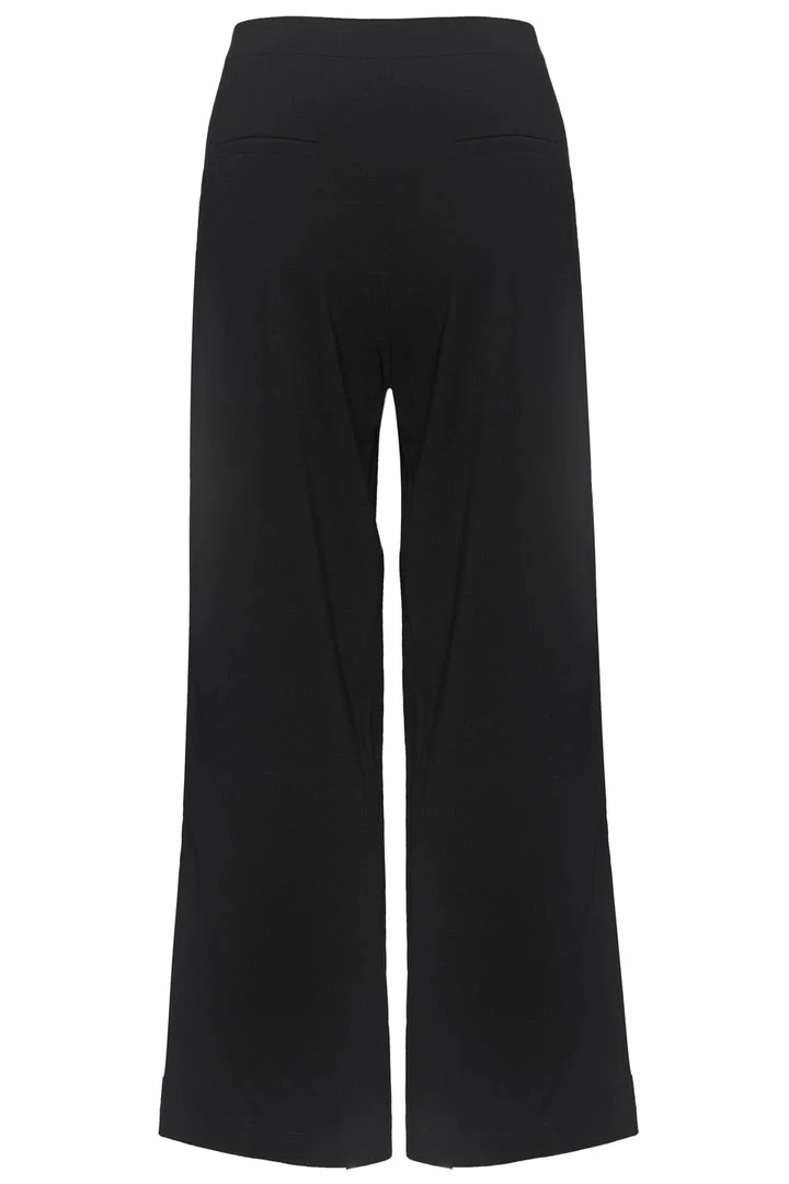 Among The Brave Best Life Black Soft Crepe Wide Leg Pant Fashion