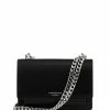 Nakedvice Accessories The Regis Silver Chain Side Bag Black