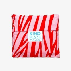 Kind Bag Reusable Medium Pink + Red Zebra Accessories