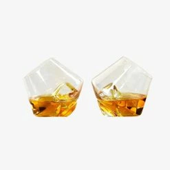 Gentlemen's Hardware Gifts For Him Rock & Roll Whiskey Glasses Set Of 2