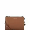 Saben Accessories Tilly Multi Pocket Tan Leather Crossbody Clutch