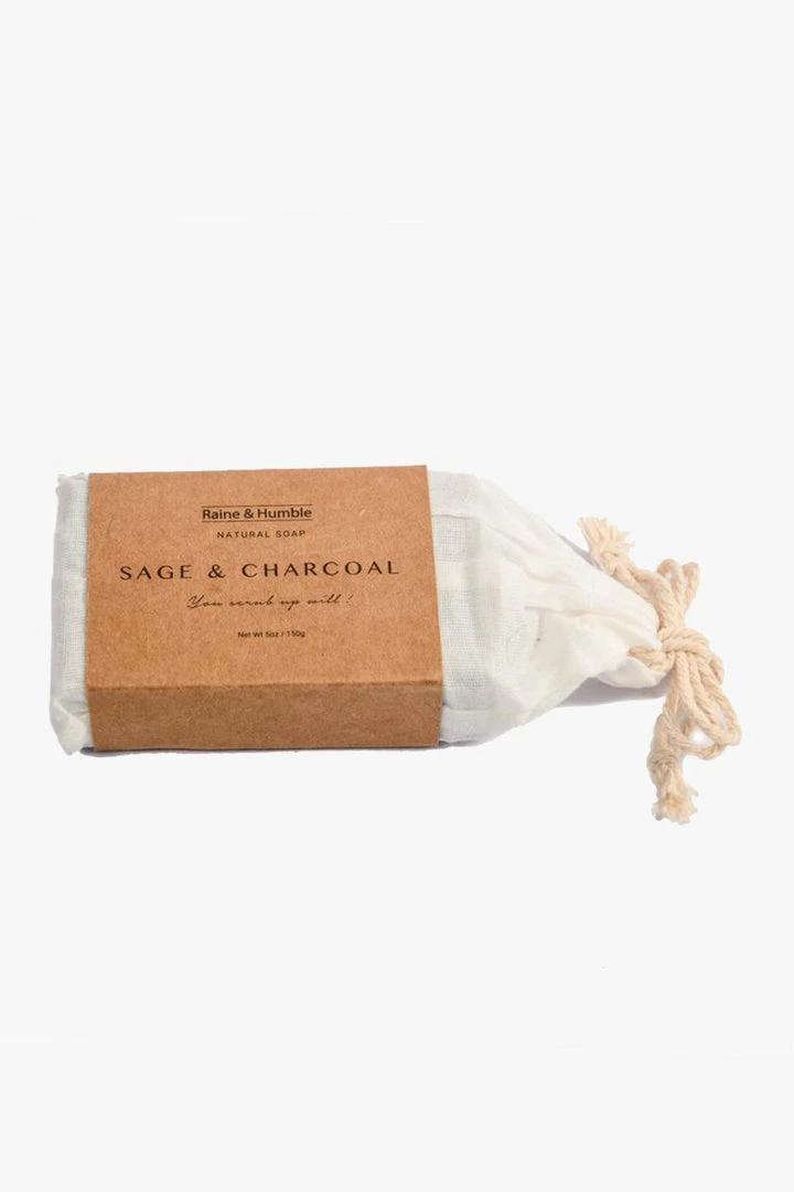 Raine & Humble Soap Bar Sage + Charcoal