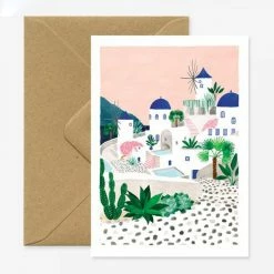 All The Ways To Say Santorini Card