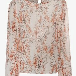 Ivy + Jack Fashion Selena Sand Floral Blouson LS Top