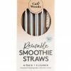 CaliWoods Smoothie Stainless Steel Straw Set Table & Kitchen
